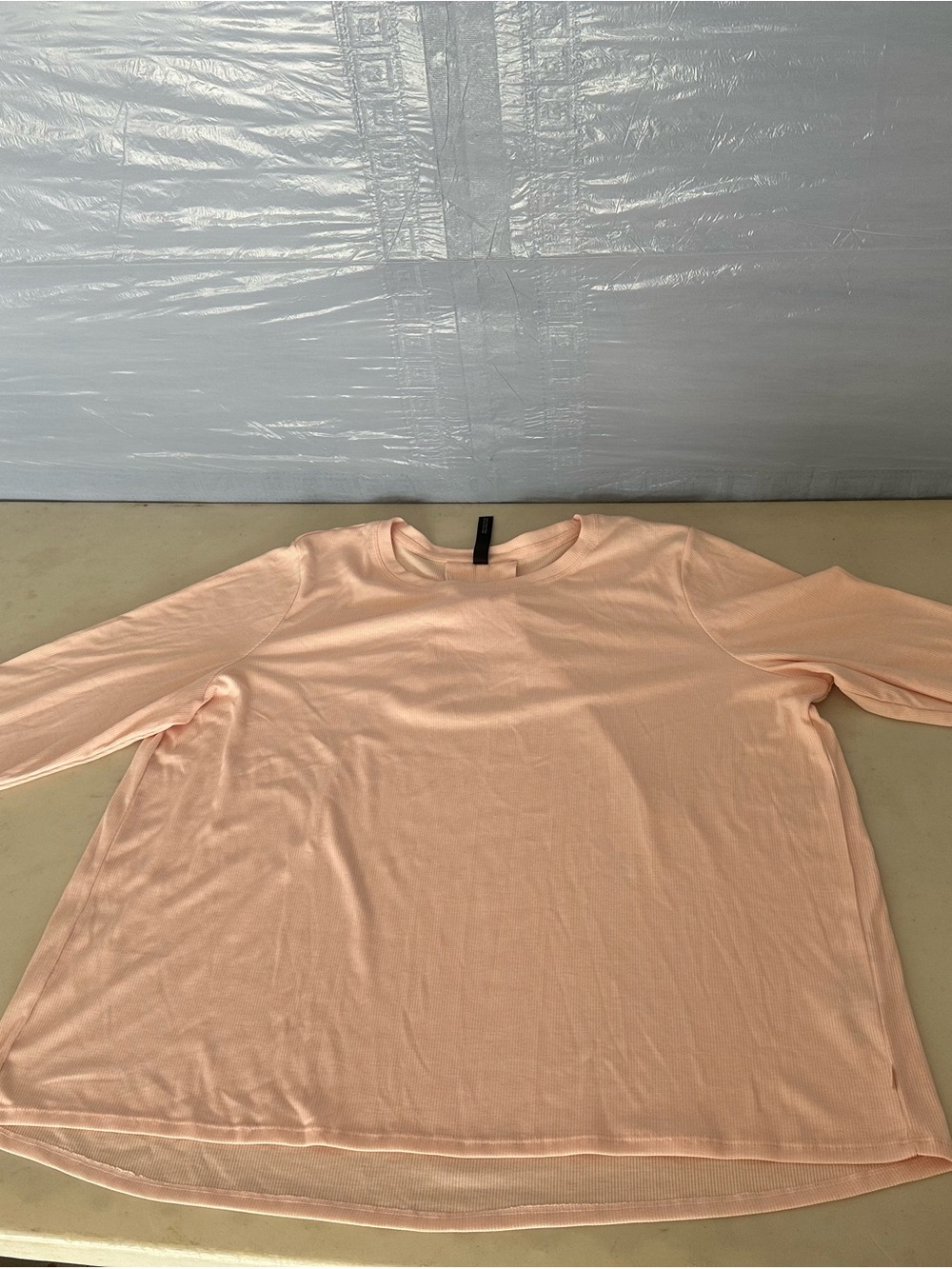 Mondetta Light Peach Long Sleeve Crewneck Top